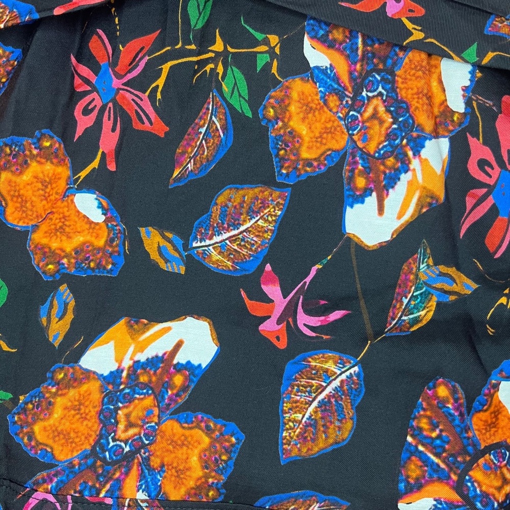 NWT DEREK LAM 10 CROSBY SILK Blend Cami Flounce Lined Mini Dress Twist Waist Sz6 - Picture 8 of 14